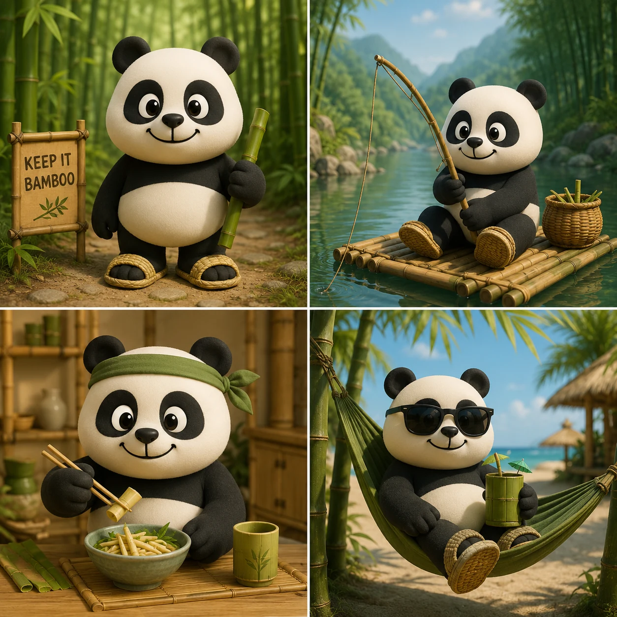 Bamboo Bro life scenes