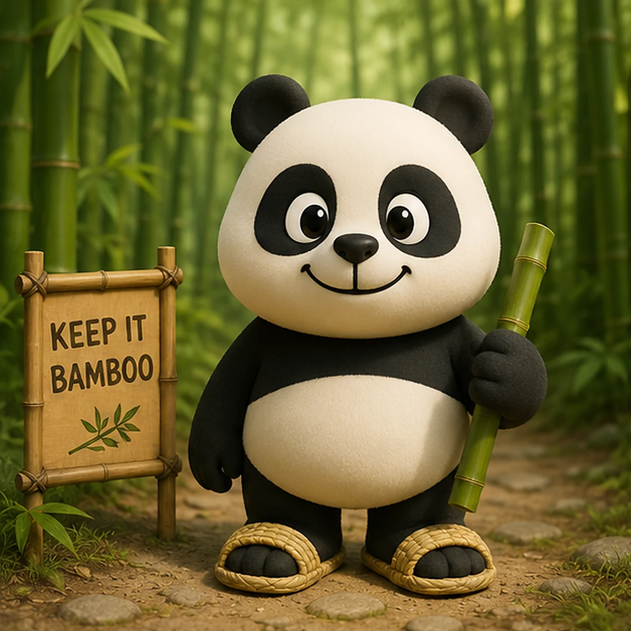 Bamboo Bro in the forest